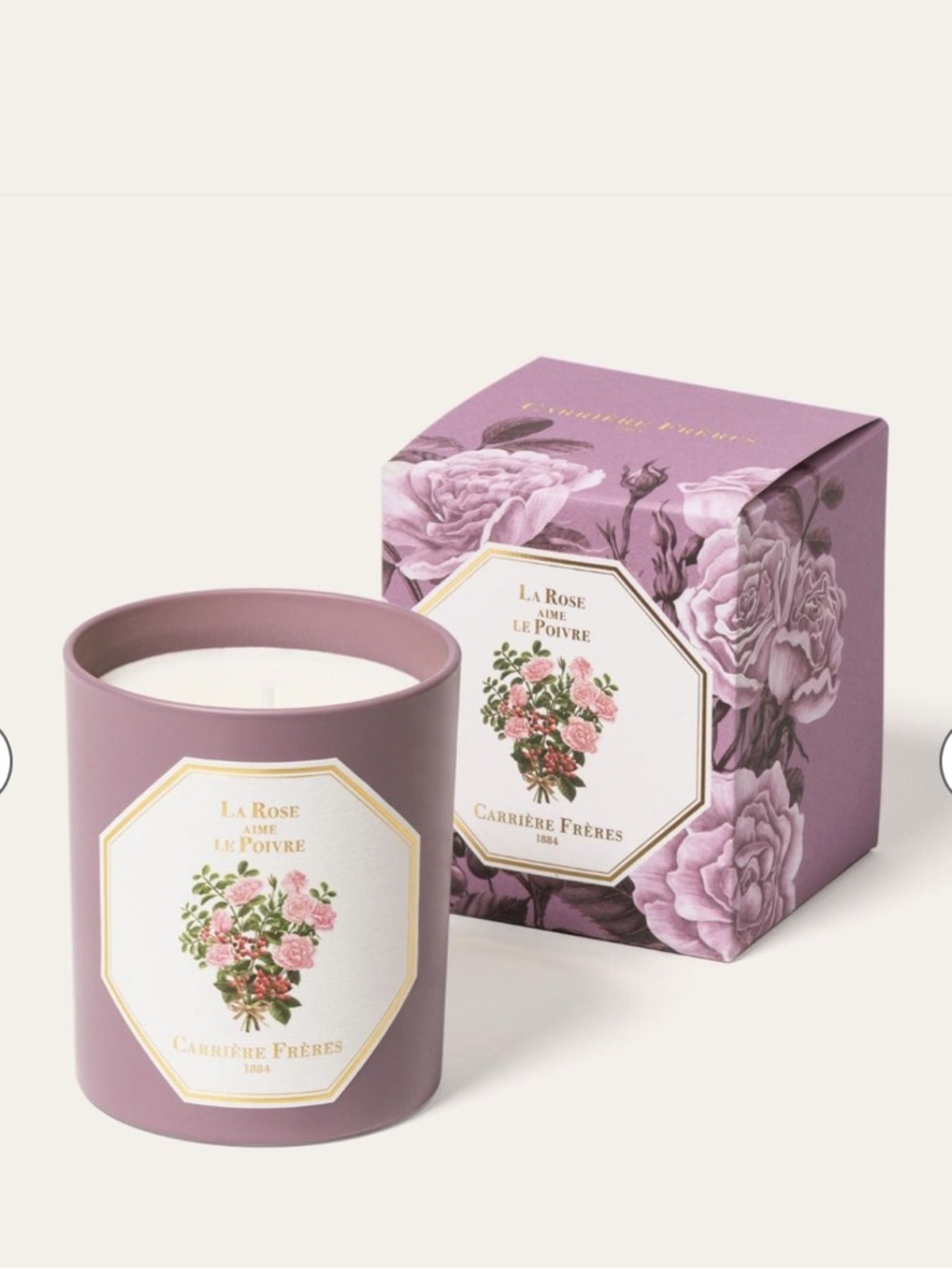 Carrière Frères - La Rose Aime Le Poivre candle